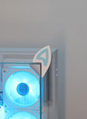 卡通猫耳朵显示器桌面装饰摆件