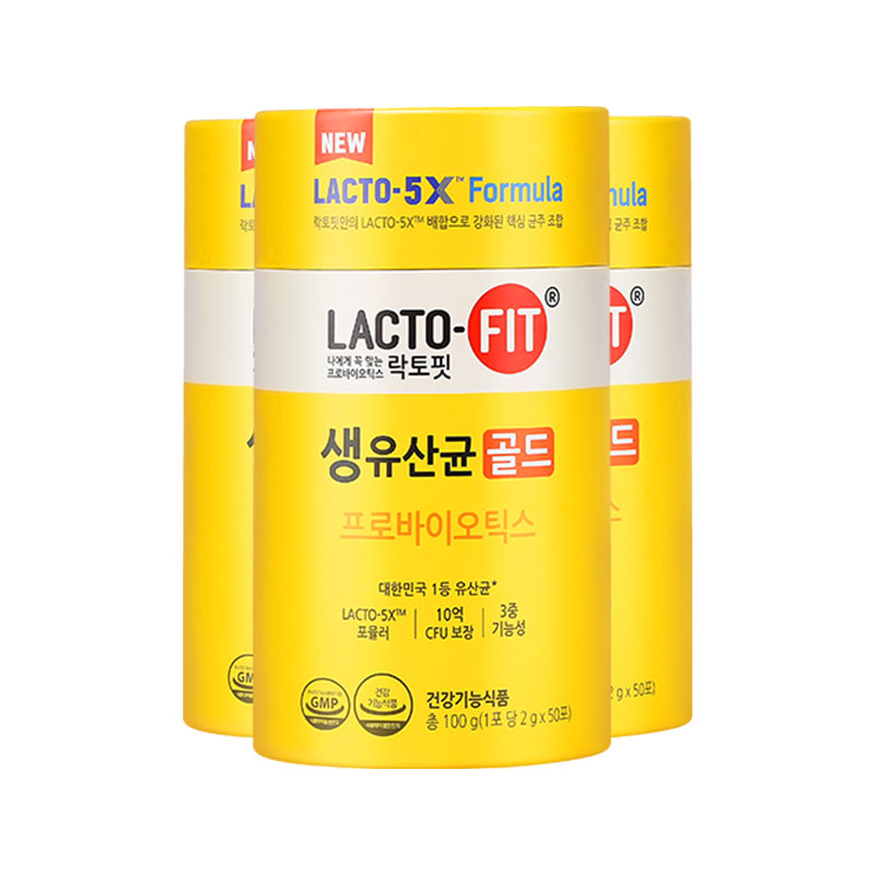 韩国钟根堂lactofit乐多飞活性益生菌粉调理肠道胃好吃葡萄味*3罐