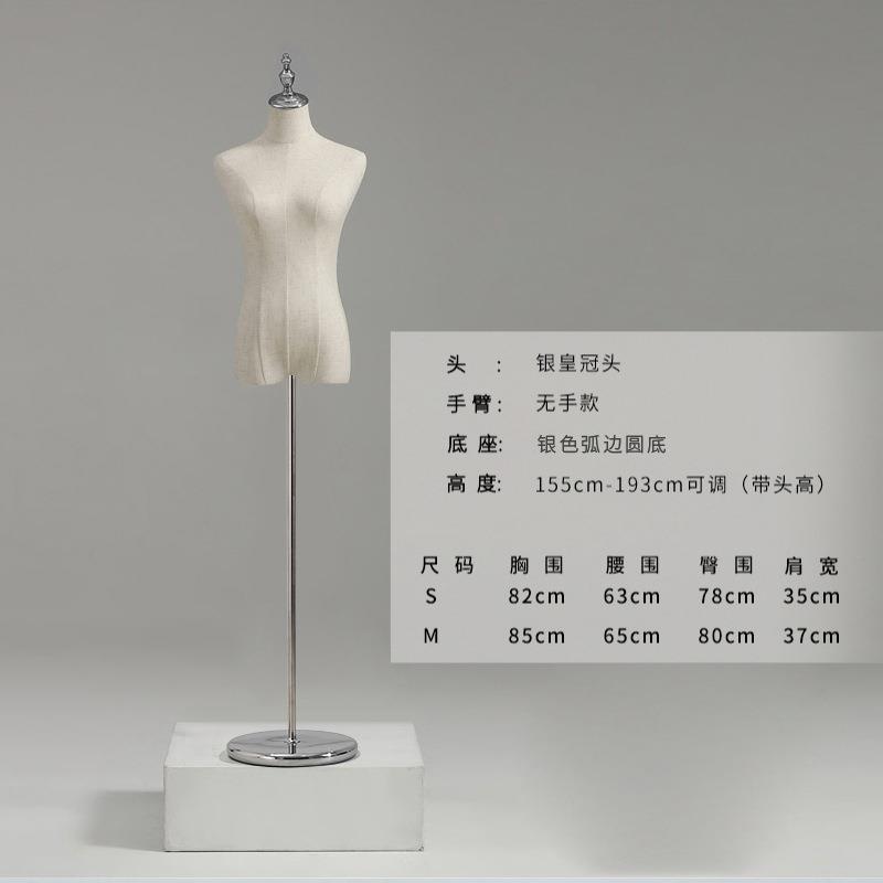 服装店模特女带头手半身婚纱假人台道具模特架全身女装模特展示架 - 图3