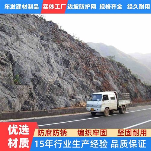 落石环形被动边坡防护网主动防护网拦石网铁丝防护网石坡面格栅网 - 图1