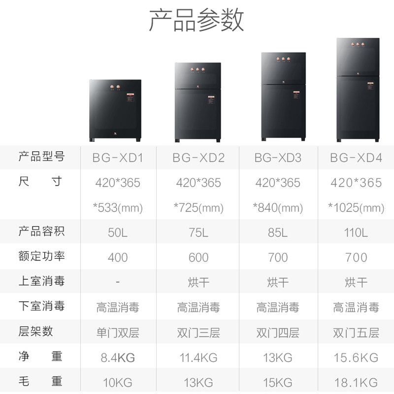 美的布谷家用立式小型厨房消毒柜 布谷乐深消毒柜