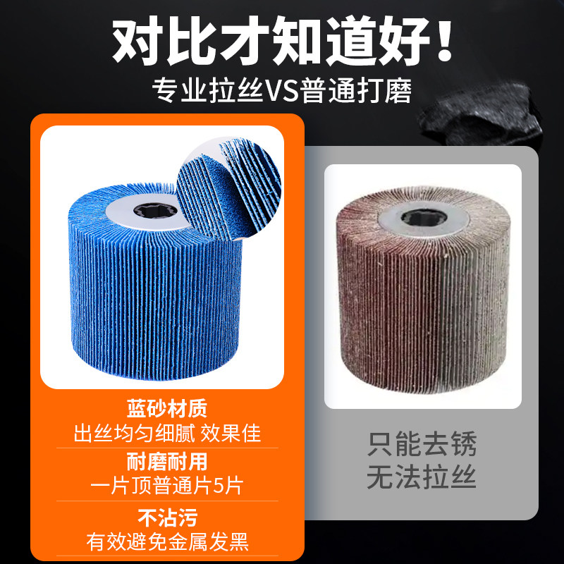 新款不锈钢拉丝轮工业级小型手提式镜面抛磨金属平面打磨抛光轮,淘宝优惠券,粉丝福利购,淘宝优惠卷