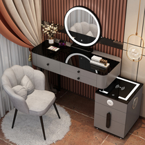 Smart Dressers Wireless Charging Light Lavish Nordic Bedrooms Makeup Desks Modern Minima Multifunction Solid Wood Makeup Table