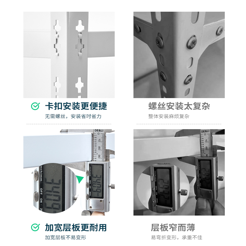 货架置物架多层家用超市铁架子仓库阳台落地储物架速装仓储展示架 - 图0