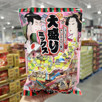 Costco Japan imported soup terrace Fun with peanut bean fish skin puffed with mixed taste 540g Independent small bag