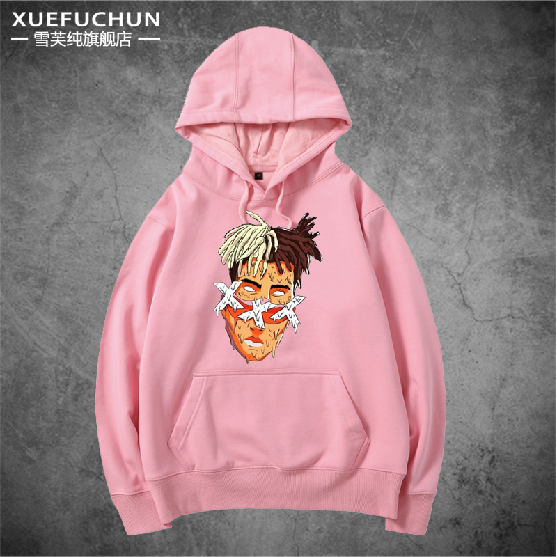 百搭 奥弗洛 XXXTENTACION 衣服连帽卫衣男女休闲外套百搭潮上衣 - 图3