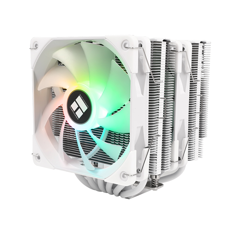 利民PA120 WHITE ARGB白色6铜管双塔散热器CPU风扇1700台式机电脑-图0