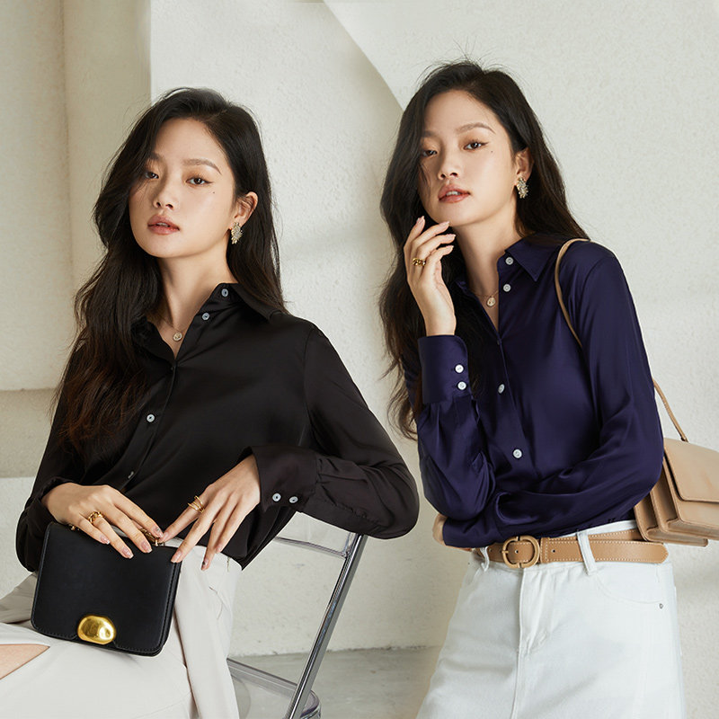 plus rapide仿真丝设计感春季衬衫 PLUSRAPIDE衬衫