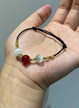 红玛瑙红玛瑙转运珠情侣