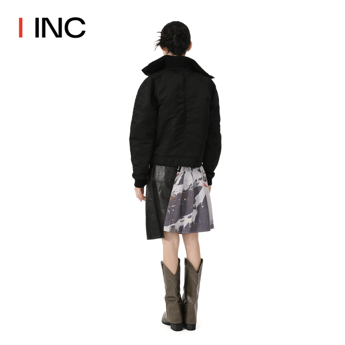 【MARK GONG 设计师品牌】IINC 23AW 刺绣logo充棉尼龙外套 - 图0