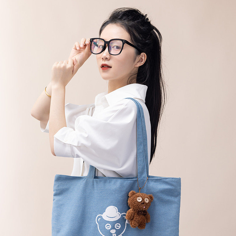 【体育】环球影业小黄人TIM熊氧气蓝单肩包包挂大容量通勤牛仔包,淘宝优惠券,粉丝福利购,淘宝优惠卷