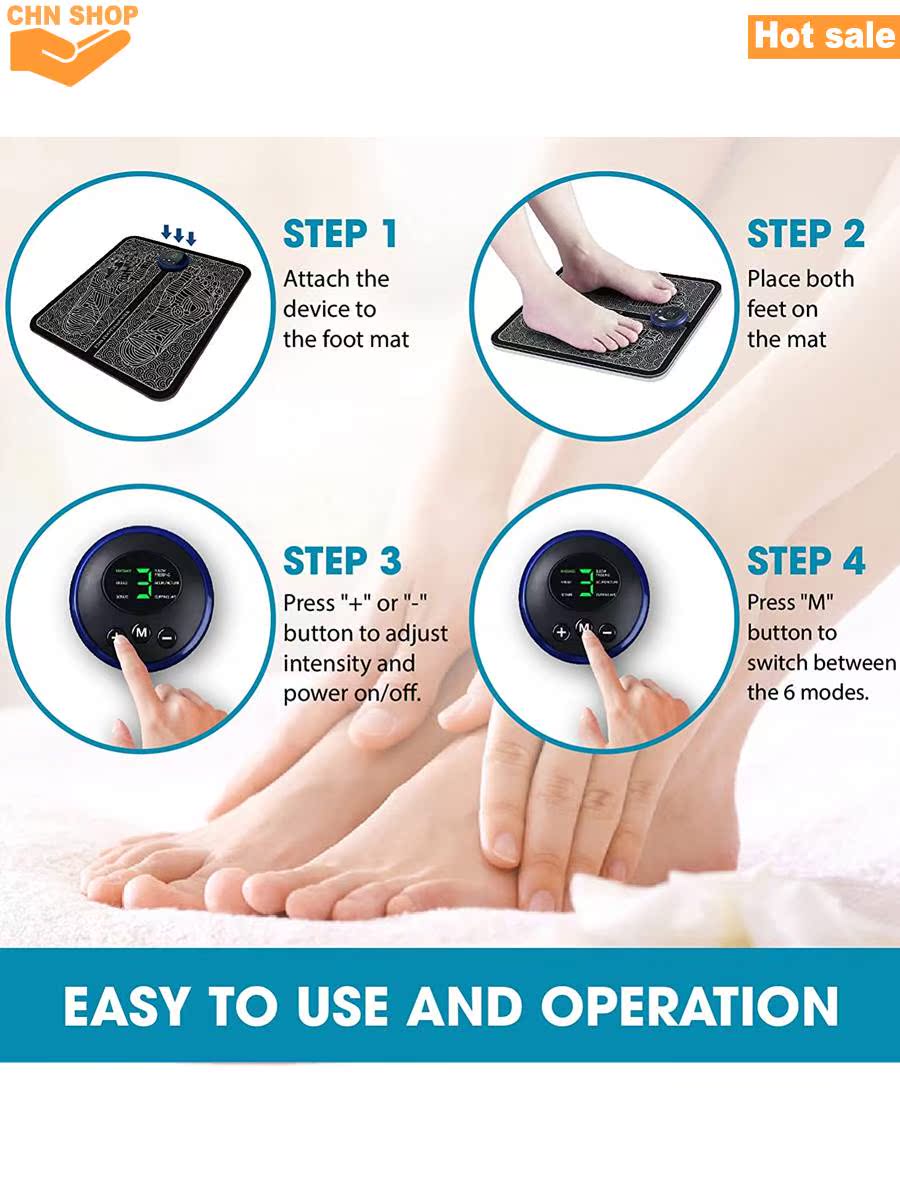 EMS Foot massager mat Acupuncture Massager Feet Relax - 图0