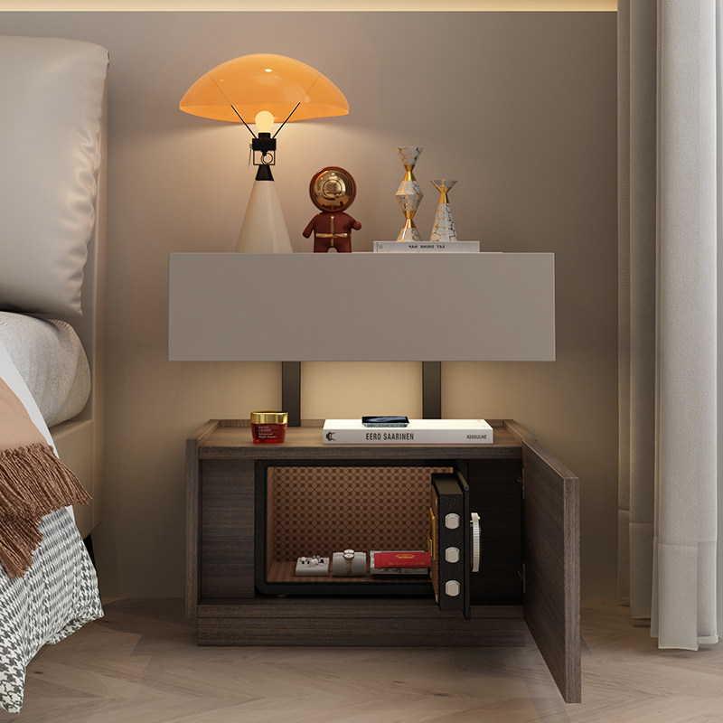 意式极简智能床头柜保险箱一体卧室床边储物隐藏式收纳保险柜定制,淘宝优惠券,粉丝福利购,淘宝优惠卷