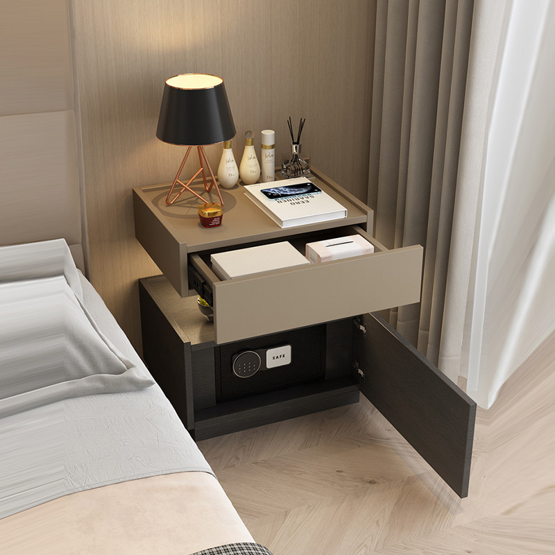 意式极简智能床头柜保险箱一体卧室床边储物隐藏式收纳保险柜定制,淘宝优惠券,粉丝福利购,淘宝优惠卷
