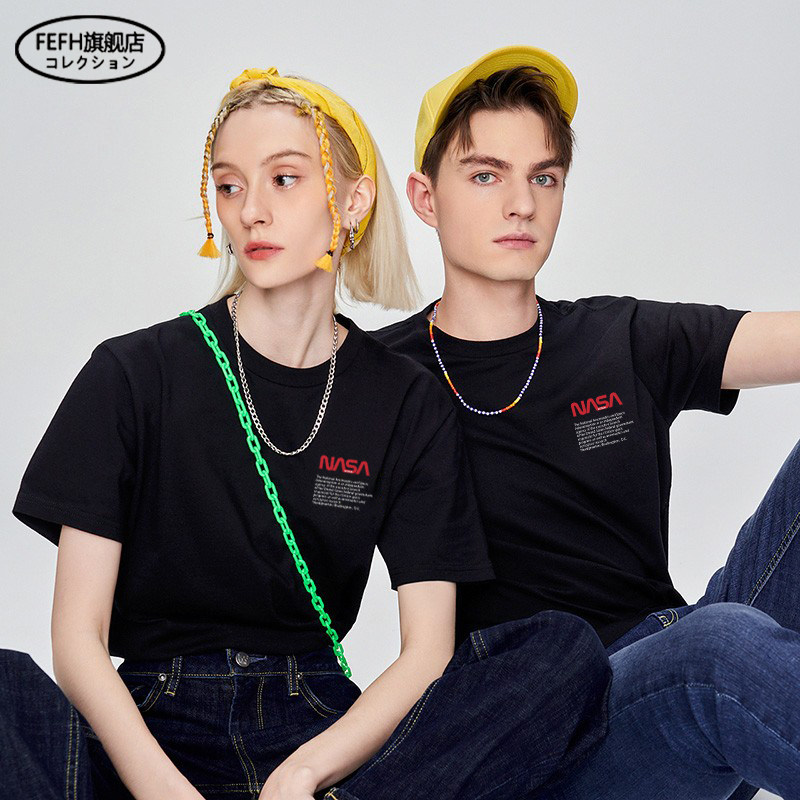 【到手价29.9元】fefh联名时尚纯棉情侣上衣