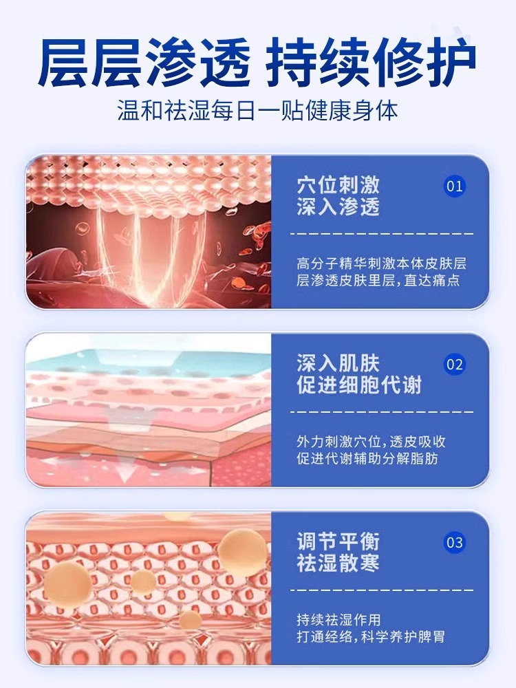 康联星祛湿穴位贴砭贴非排毒排体内湿寒男女湿气重去湿去寒