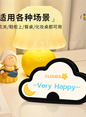 酒柜鞋柜电视柜门奶油风摆件高档