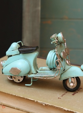 铁艺复古手工老式摩托车装饰摆件