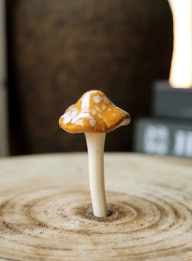 阳台花盆可爱风蘑菇草坪工艺品