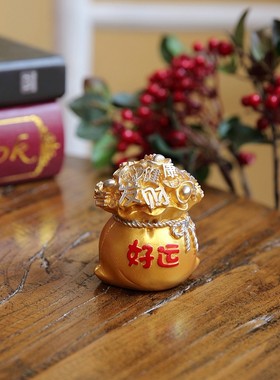 吉祥可爱风新年蛋糕装饰摆件