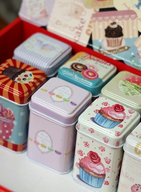 精致彩色花纹图案迷你牙签盒摆件