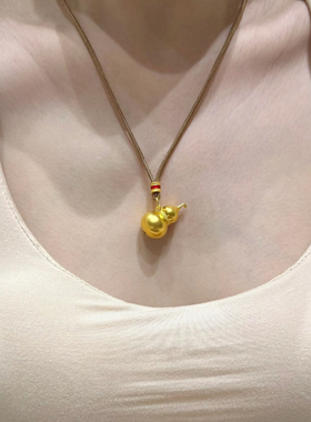 金包银葫芦吊坠王嘉尔邓为同款