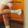 Shangsen faction purple pile socks autumn and winter women's socks