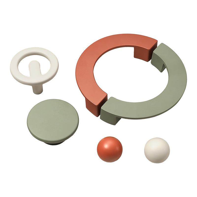 现代简约奶油风柜门拉手锌合金百搭彩色抽屉橱柜鞋柜衣柜门把手,淘宝优惠券,粉丝福利购,淘宝优惠卷