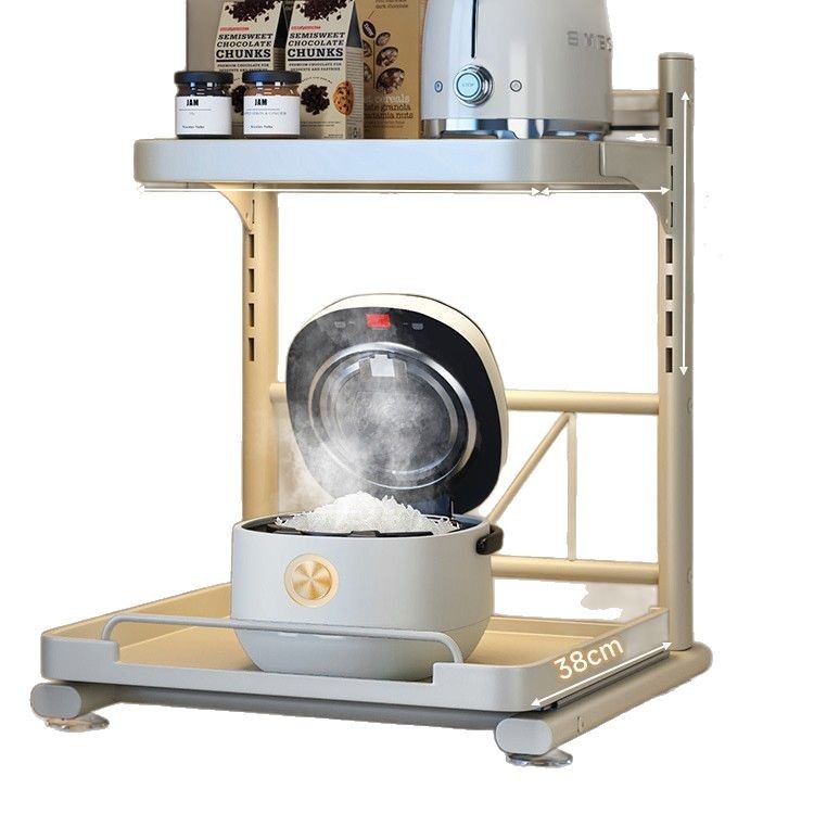 厨房置物架多功能电饭煲烤箱专用架可抽拉台面微波炉架电器收纳架,淘宝优惠券,粉丝福利购,淘宝优惠卷