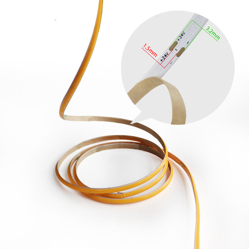 5MM宽cob灯带自粘超薄12V低压柔性软灯条装饰橱柜线型灯24V冰蓝,淘宝优惠券,粉丝福利购,淘宝优惠卷