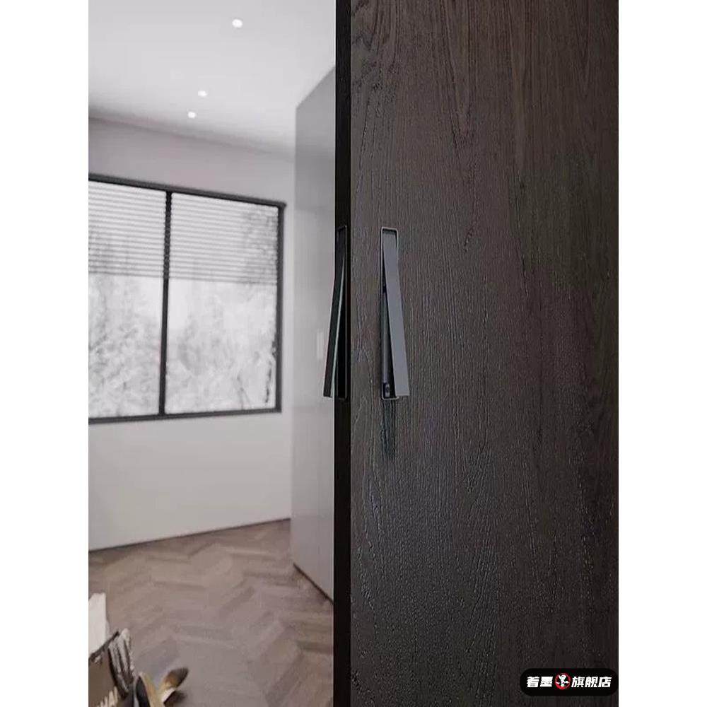 一字窄边按弹式口袋门拉手内嵌式推拉移门五金把手折叠门极简扣手,淘宝优惠券,粉丝福利购,淘宝优惠卷