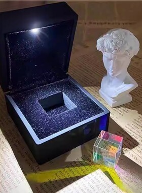 三棱镜立方体礼物创意摆件极光的