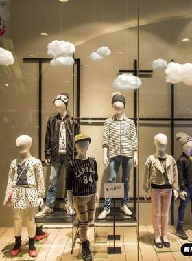 幼儿园仿真棉花云朵装饰商场店铺