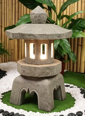 日式仿古青石庭院景观灯