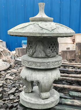 天然青石灯仿古花园庭院石灯笼