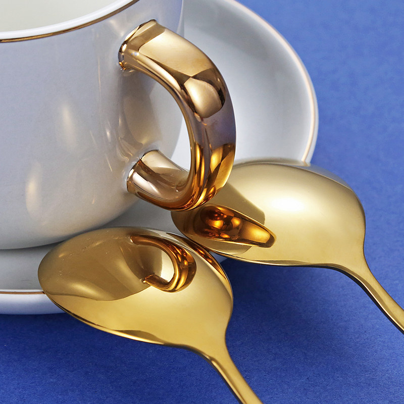 加厚304不锈钢叉子勺子创意汤勺可爱家用网红韩式长柄主餐西瓜勺,淘宝优惠券,粉丝福利购,淘宝优惠卷