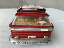 Hui Yans ancient 80s Old Tin double-decker bus car Beijing-Memories of the childhood of the old toy car in Shanghai