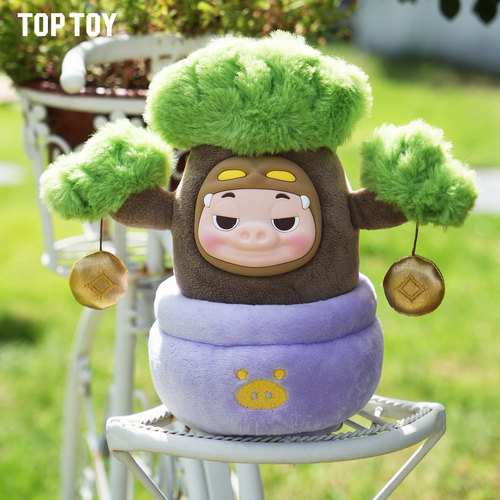 TOPTOY猪猪侠植物盆栽系列盲盒毛绒桌面摆件搞怪生日礼物 - 图1