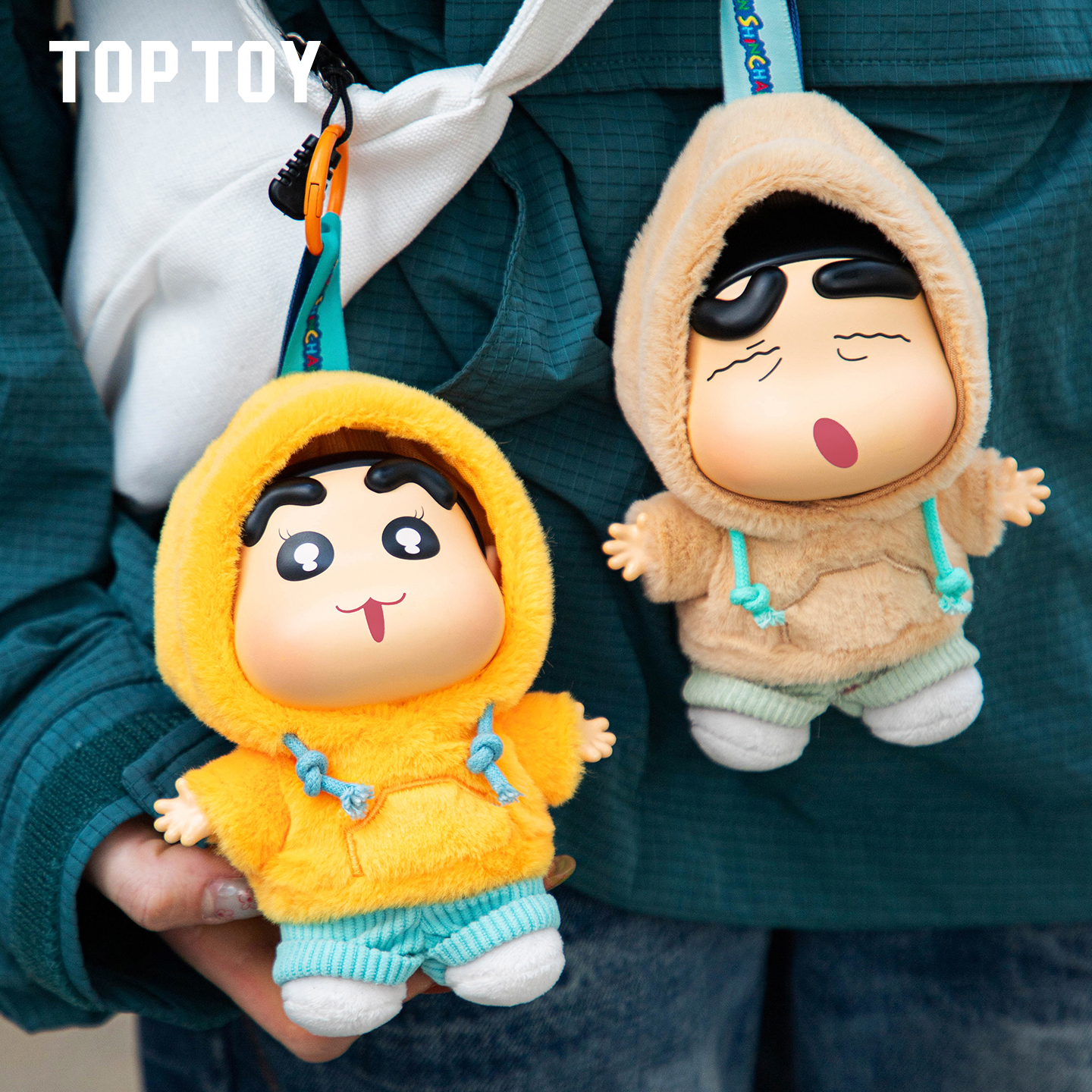 TOPTOY蜡笔小新情绪多巴胺搪胶毛绒挂件盲盒可爱包摆件生日礼物 - 图1