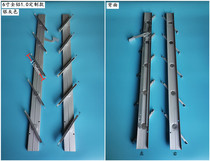 6-inch aluminum alloy glass shutter o Window l bracket 100 page f Greenhouse Louvered frame External ventilation double zipper