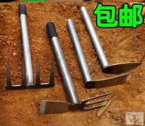 Small Hoe Seed Flowers Weeding Harrowing Seed for Home Old-fashioned Agricultural Outdoor Digging Tools Multifunction Full Steel Theorizer