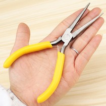 Small Pliers Mini Sharp Mouth 5 Inch Multifunction Flat Mouth Pliers Round Mouth Pliers Wear Beads Diy Ornament Pliers Hand Pliers Jewellery Fitter