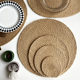 Japanese hand-woven high-temperature resistant round casserole cushion