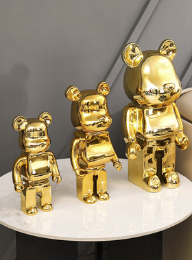 摆件客厅轻奢网红电镀雕塑暴力