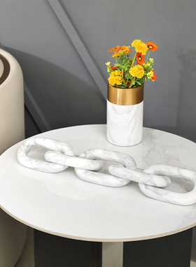 现代简约大理石摆件装饰品摆设