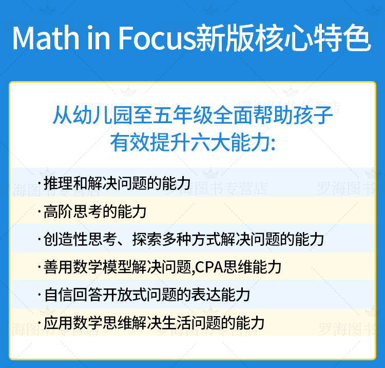 正版美版新加坡数学Math in Focus KA+KB幼儿园K级课本+练习册数学美国小学数学学前班幼小衔接数学-图2