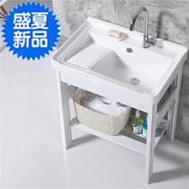 New Stainless Steel Bench Hand Bench Square Basin Laundry Pool With Washboard Tug 5 Rural Laundry Pool Sanitary-shaped Yang 