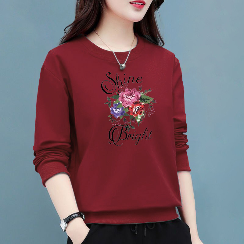 圆领卫衣女2025年春秋季加绒加厚洋气显瘦上衣服长袖衫冬中年妈妈,淘宝优惠券,粉丝福利购,淘宝优惠卷