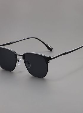 复古磨砂绿偏光太阳镜近视男痞帅防强光遮阳开车钓鱼墨镜女爆款