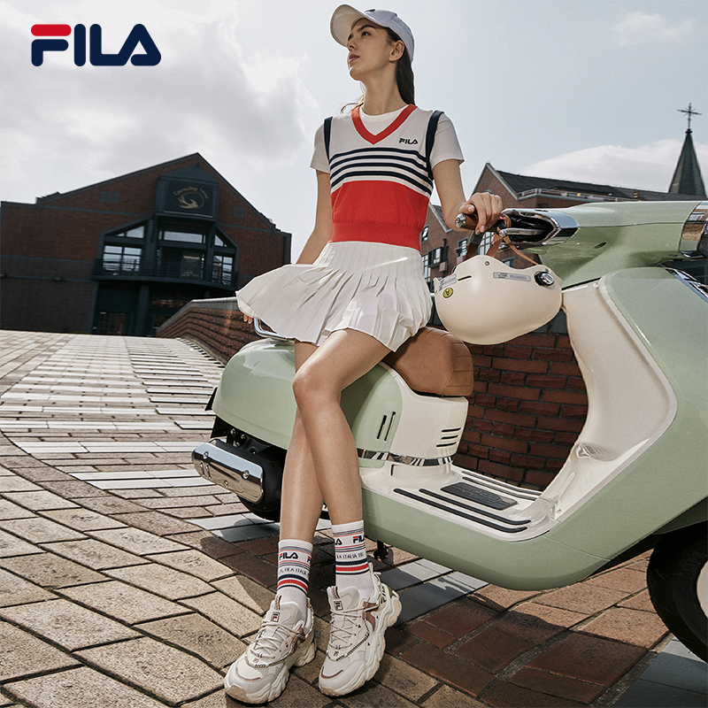 FILA 斐乐官方女鞋老爹鞋运动鞋猫爪鞋5代复古鞋子厚底休闲鞋 - 图1